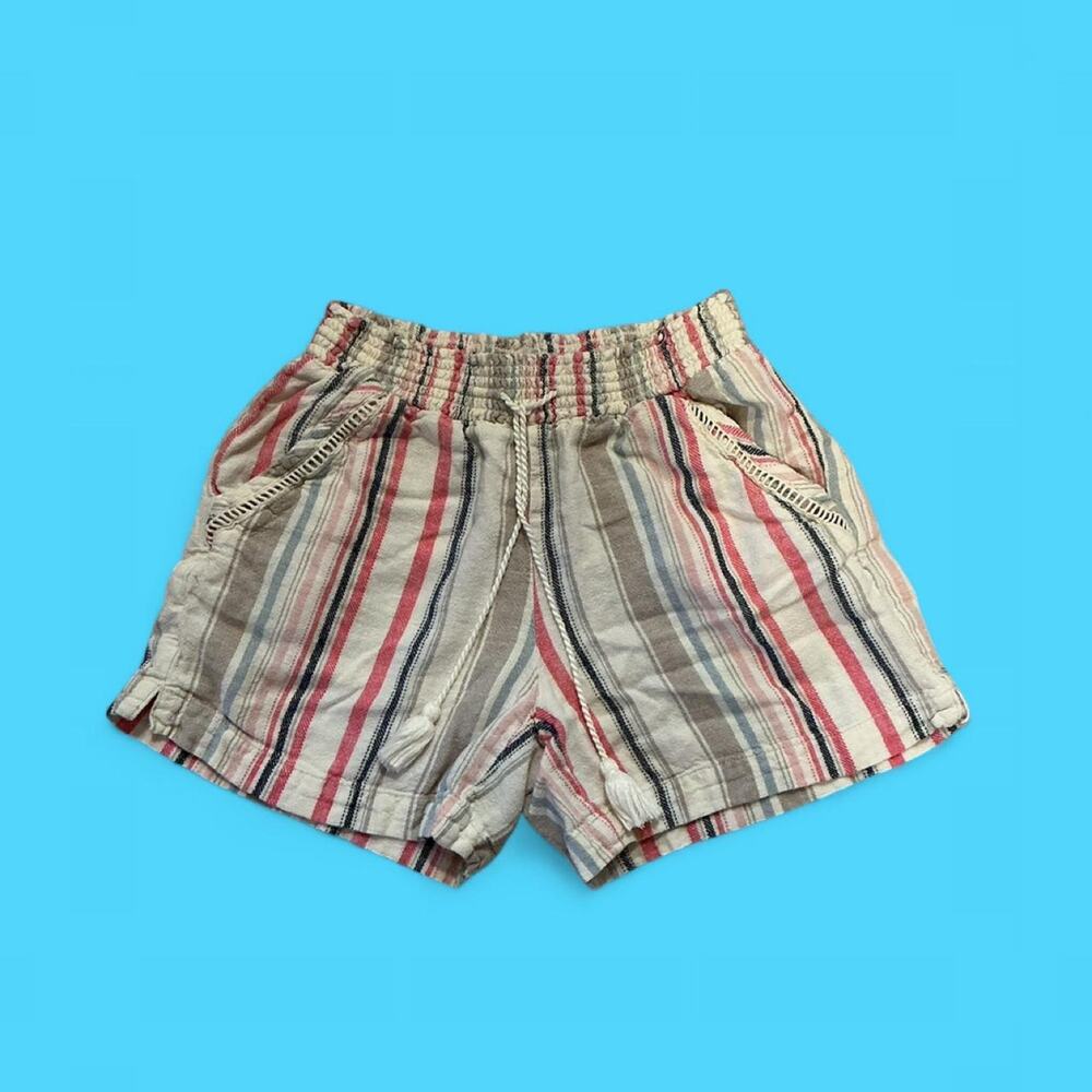Briggs striped tassel pull on shorts